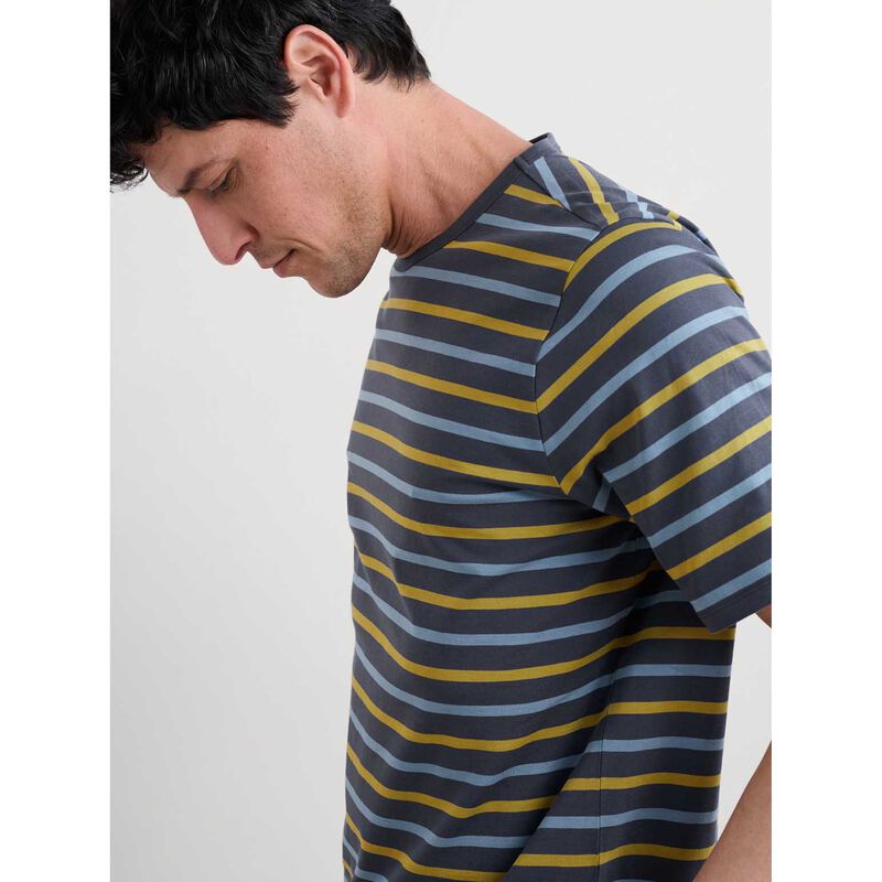 Seasalt Cornwall Seven Seas Sailor Tee Duet Breton Iron Ore image number 2